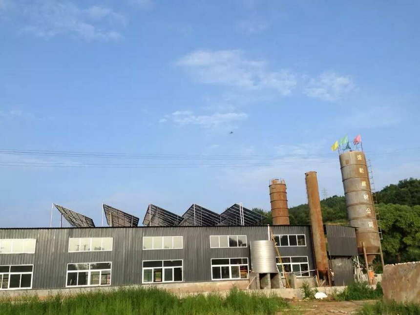 河北承德盛乾建材公司太陽能熱水系統